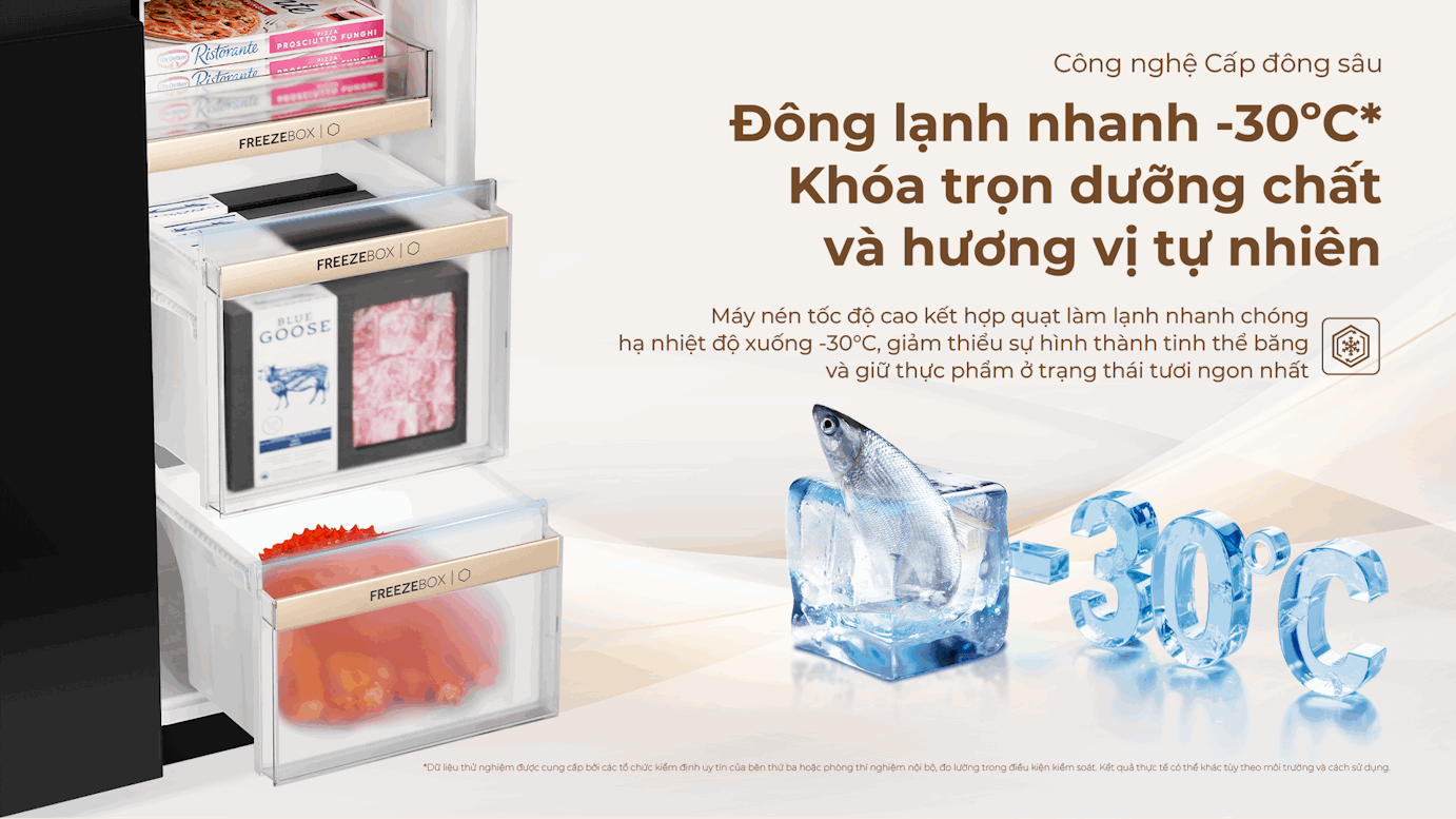  công nghệ cấp đông sâu -30°C
